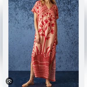 Marie Oliver OLIVER CAFTAN SZ S in RUBY TREE